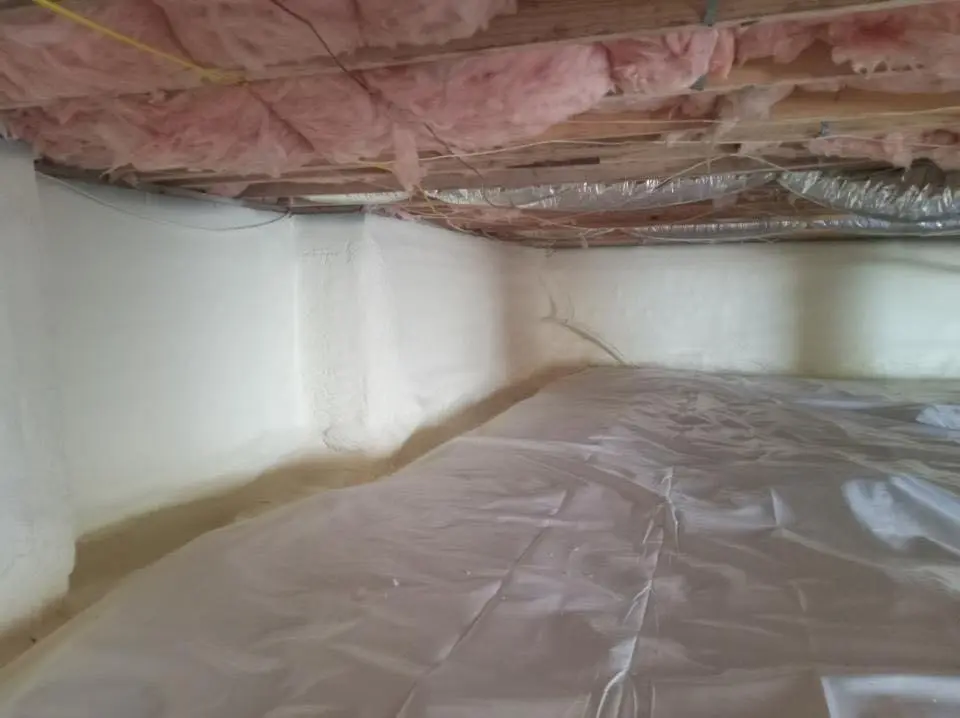 Crawl space encapsulation with closed-cell spray foam for Attic Insulation in Alamo Heights